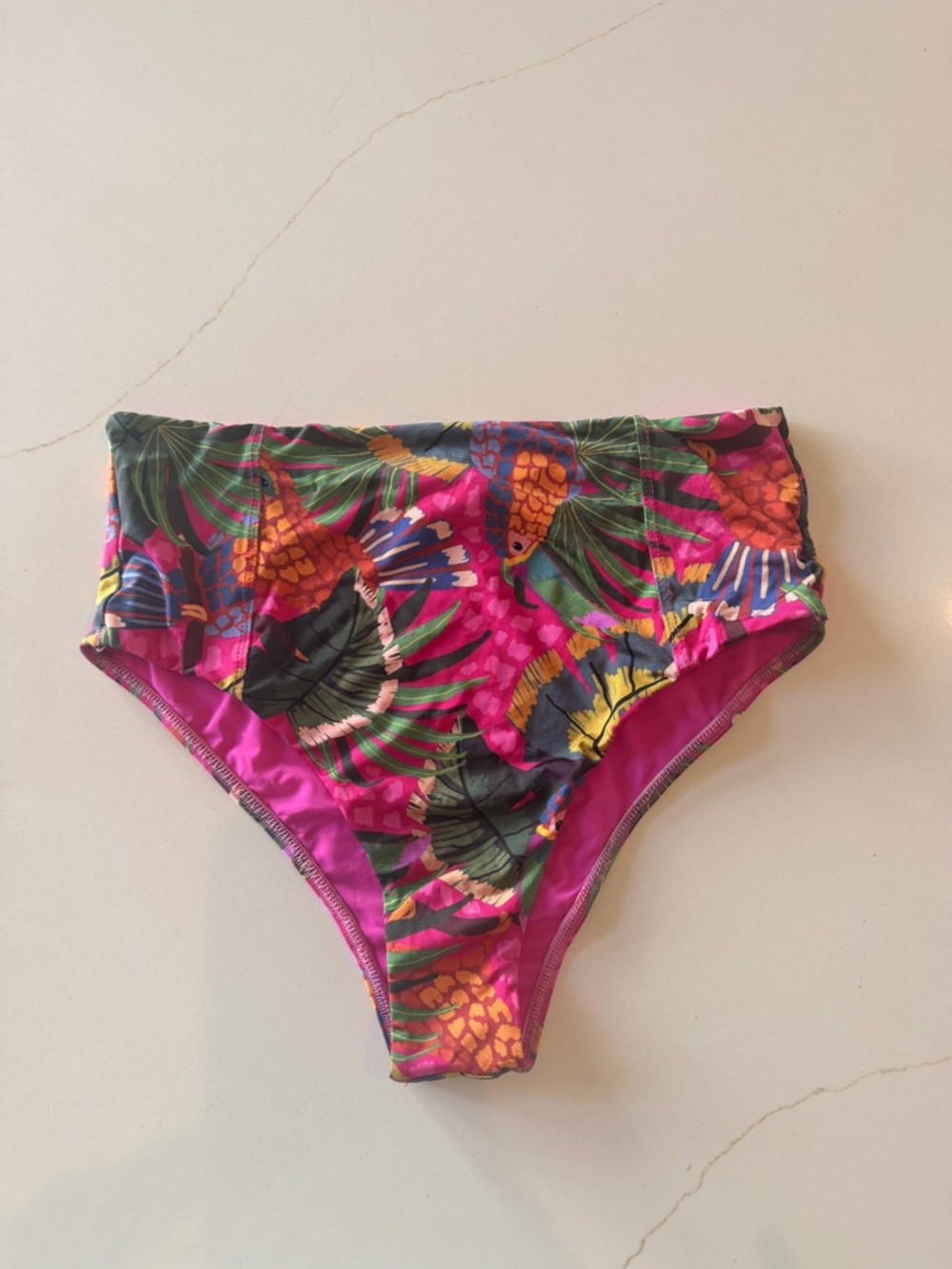 Farm Rio Bikini Bottoms- High Rise, Size M